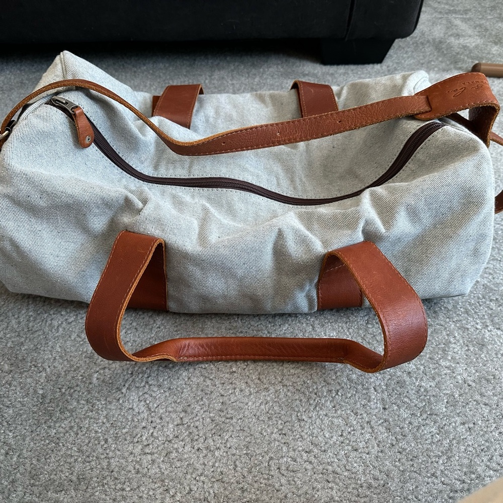 Nena & Co Denim Duffle w/ long strap